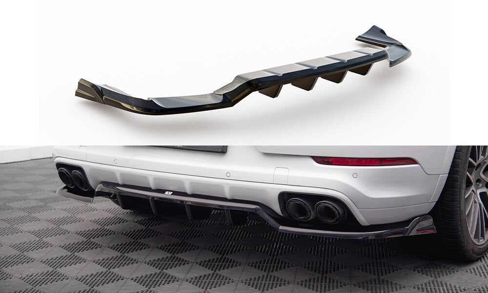 Bagerste splitter (med vertikale bars) Porsche Cayenne Coupe / SUV Mk3
