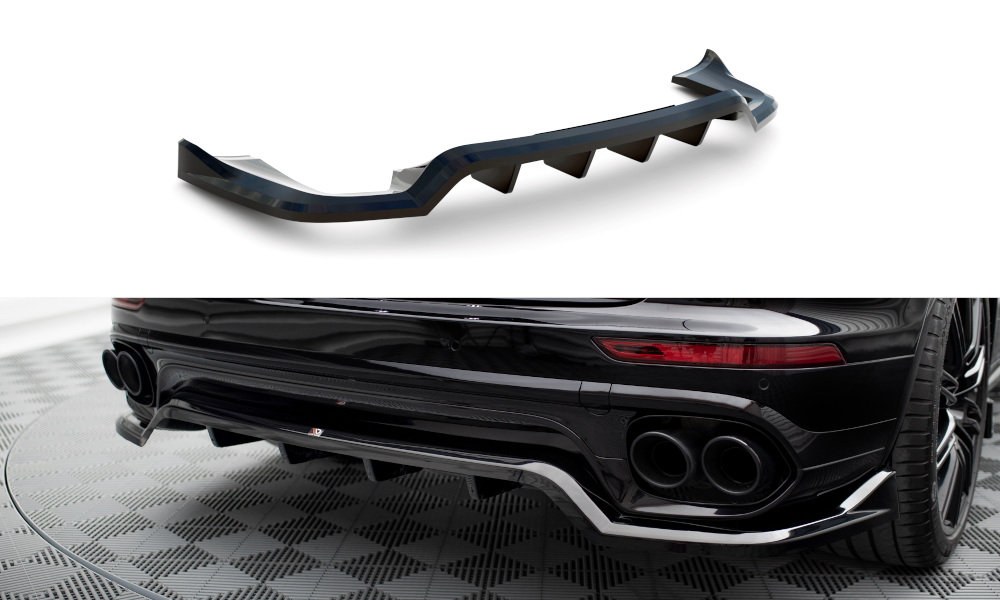 Bagerste splitter (med vertikale bars) Porsche Cayenne Mk2 Facelift