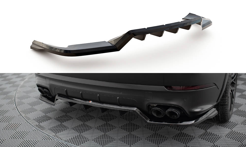 Bagerste splitter (med vertikale bars) Porsche Cayenne Sport Design Mk3