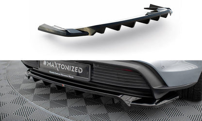 Bagerste splitter (med vertikale bars) Porsche Taycan / Taycan 4 / Taycan 4S / Taycan GTS Mk1