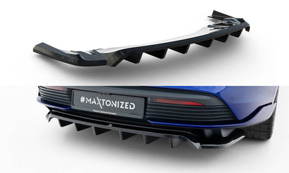 Bagerste splitter (med vertikale bars) Porsche Taycan Turbo S Mk1