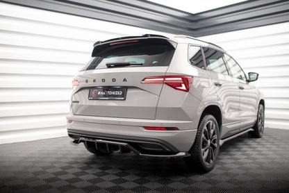 Bagerste splitter (med vertikale bars) Skoda Karoq Sportline Mk1 Facelift