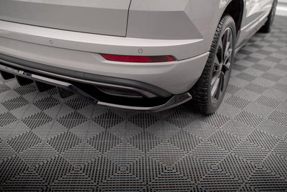 Bagerste splitter (med vertikale bars) Skoda Karoq Sportline Mk1 Facelift