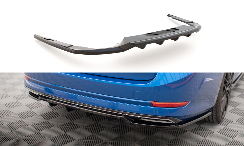 Bagerste splitter (med vertikale bars) Skoda Octavia Sportline Mk4