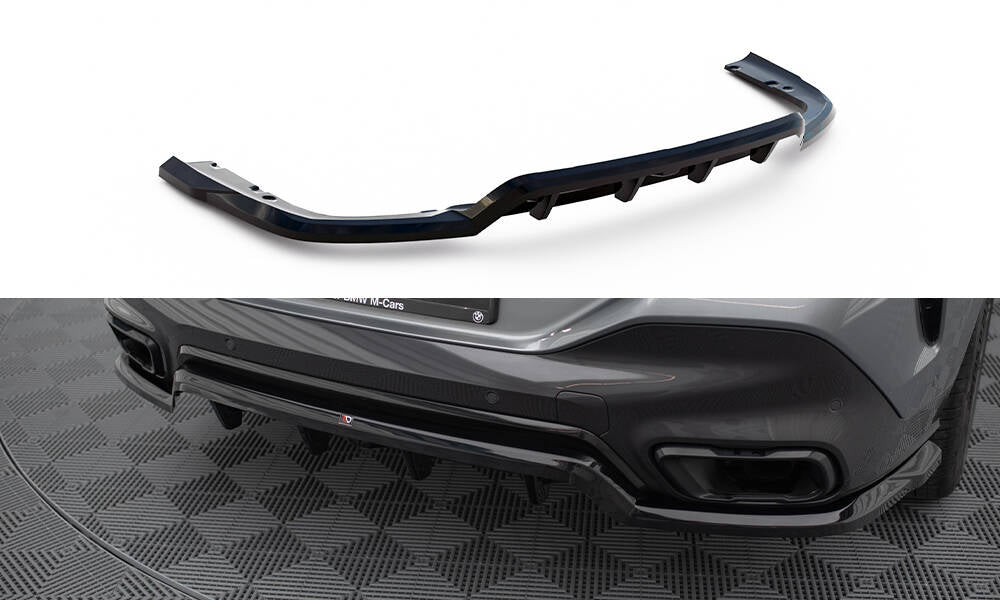 Bagerste splitter (med vertikale bars) V.1 BMW X6 M-Pack G06 Facelift