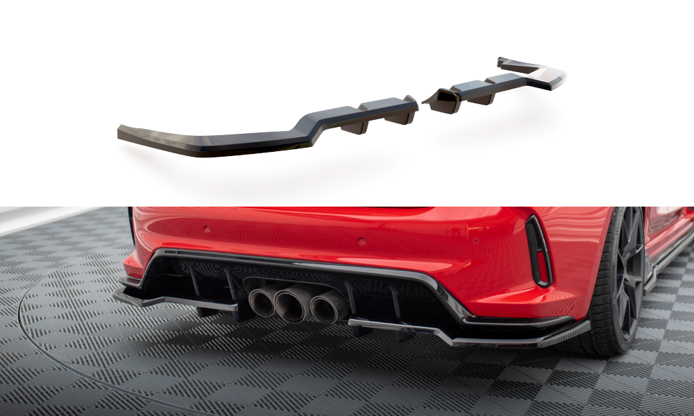 Bagerste splitter (med vertikale bars) V.1 Honda Civic Type-R Mk 11