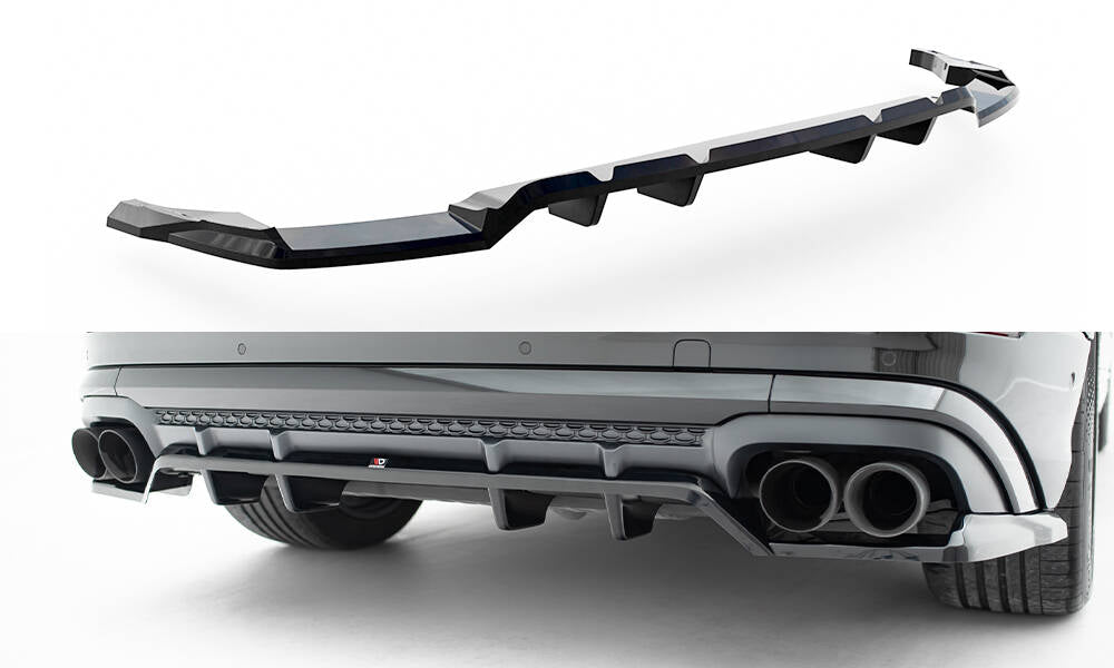 Bagerste splitter (med vertikale bars) V.2 Audi SQ8 / Q8 S-Line Mk1 Facelift
