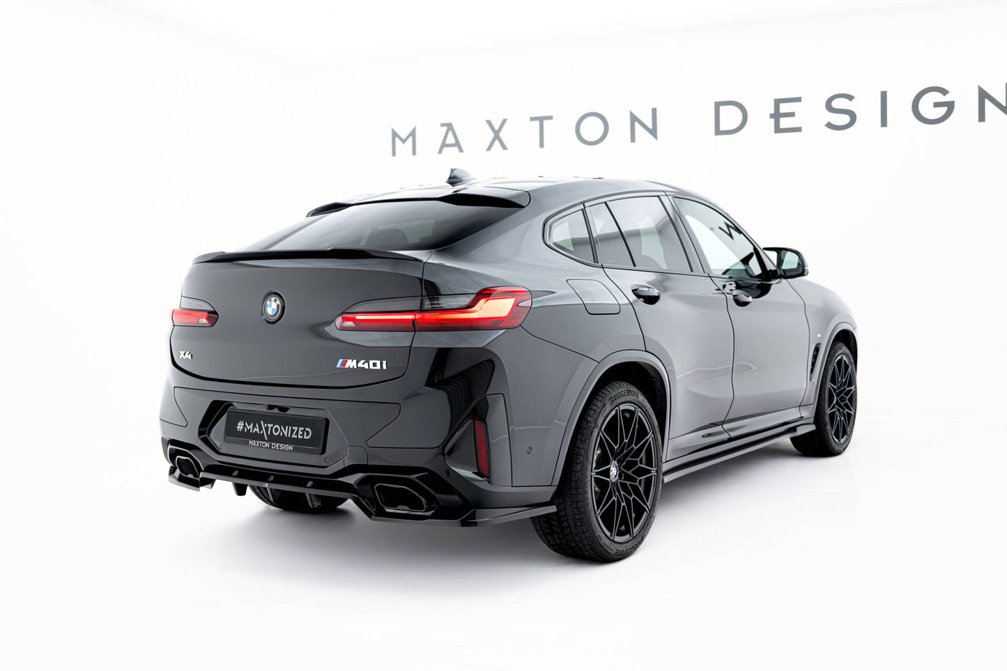 Bagerste splitter (med vertikale bars) V.2 BMW X4 M-Pack G02 Facelift