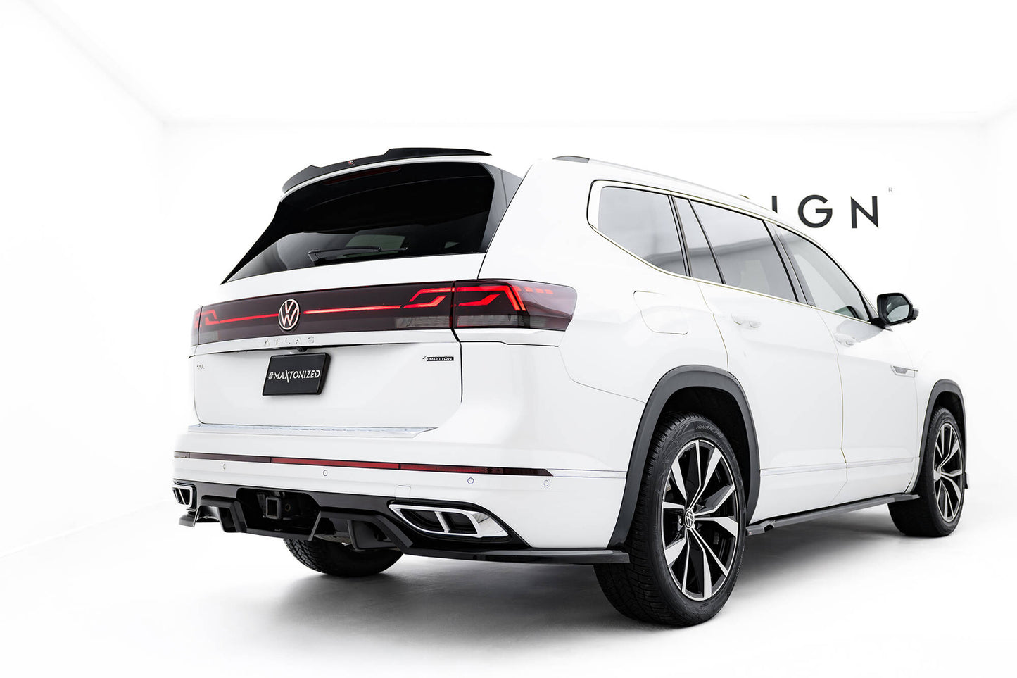 Bagerste splitter (med vertikale bars) Volkswagen Atlas R-Line Mk1 Facelift 2