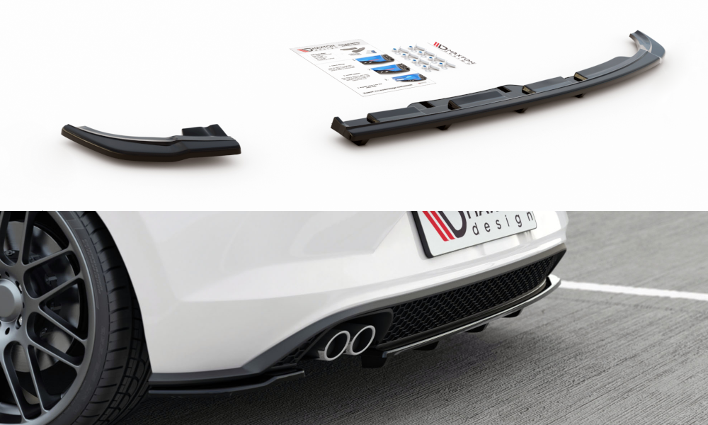 Bagerste splitter (med vertikale bars) Volkswagen Polo GTI / R-line Mk6