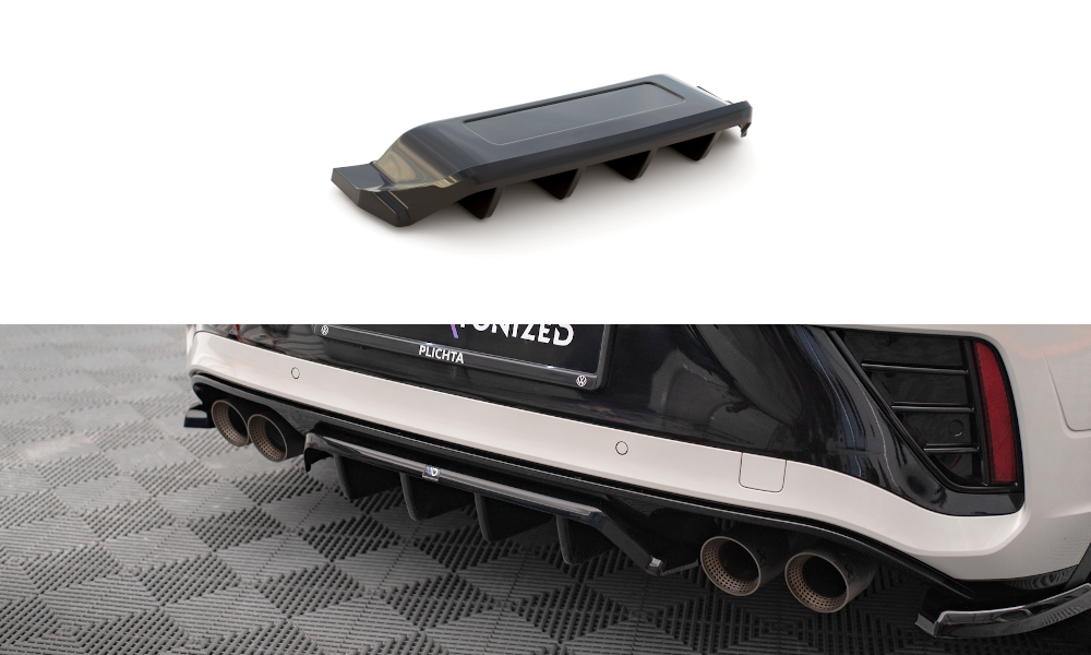 Bagerste splitter (med vertikale bars) Volkswagen T-Roc R / R-Line Mk1 Facelift