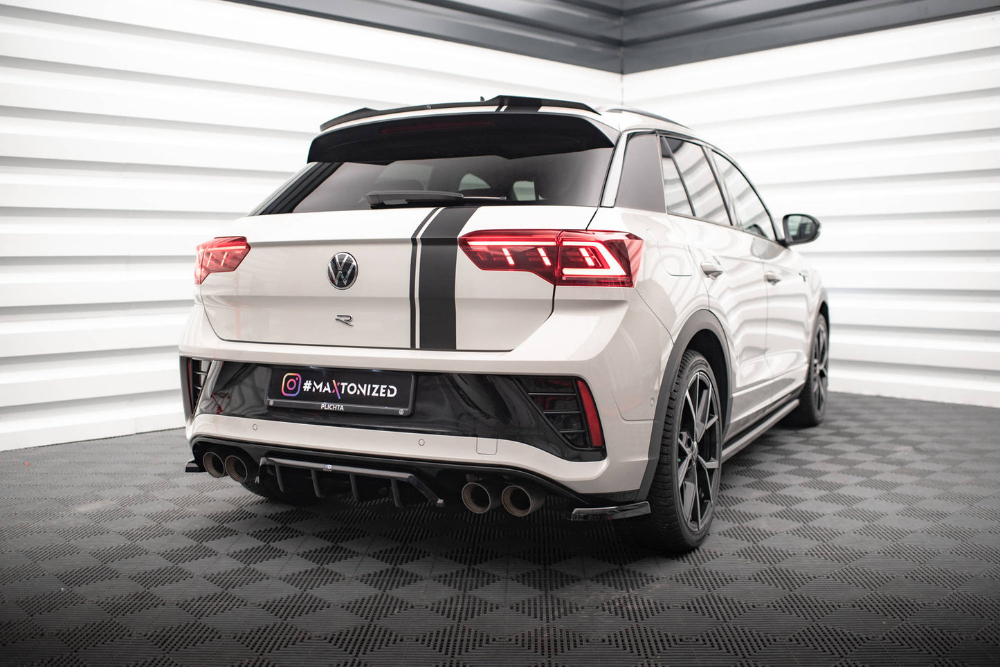 Bagerste splitter (med vertikale bars) Volkswagen T-Roc R / R-Line Mk1 Facelift