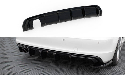 Bagerste diffuser Audi A3 S-Line Sportback 8V (Version med single exhaust tips on one side)