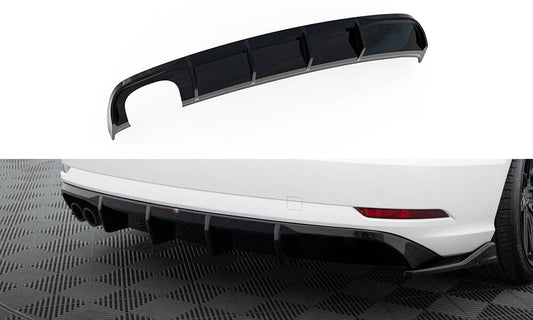 Bagerste diffuser Audi A3 Sedan 8V Facelift (Version med dual exhaust tips on one side)