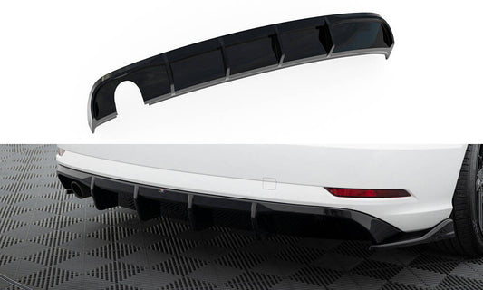 Bagerste diffuser Audi A3 Sedan 8V Facelift (Version med single exhaust tips on one side)