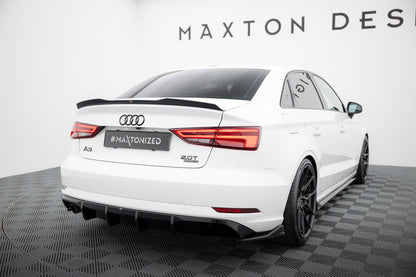 Bagerste diffuser Audi A3 Sedan 8V Facelift (Version med single exhaust tips on one side)