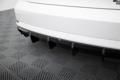 Bagerste diffuser Audi A3 Sedan 8V Facelift (Version med single exhaust tips on one side)
