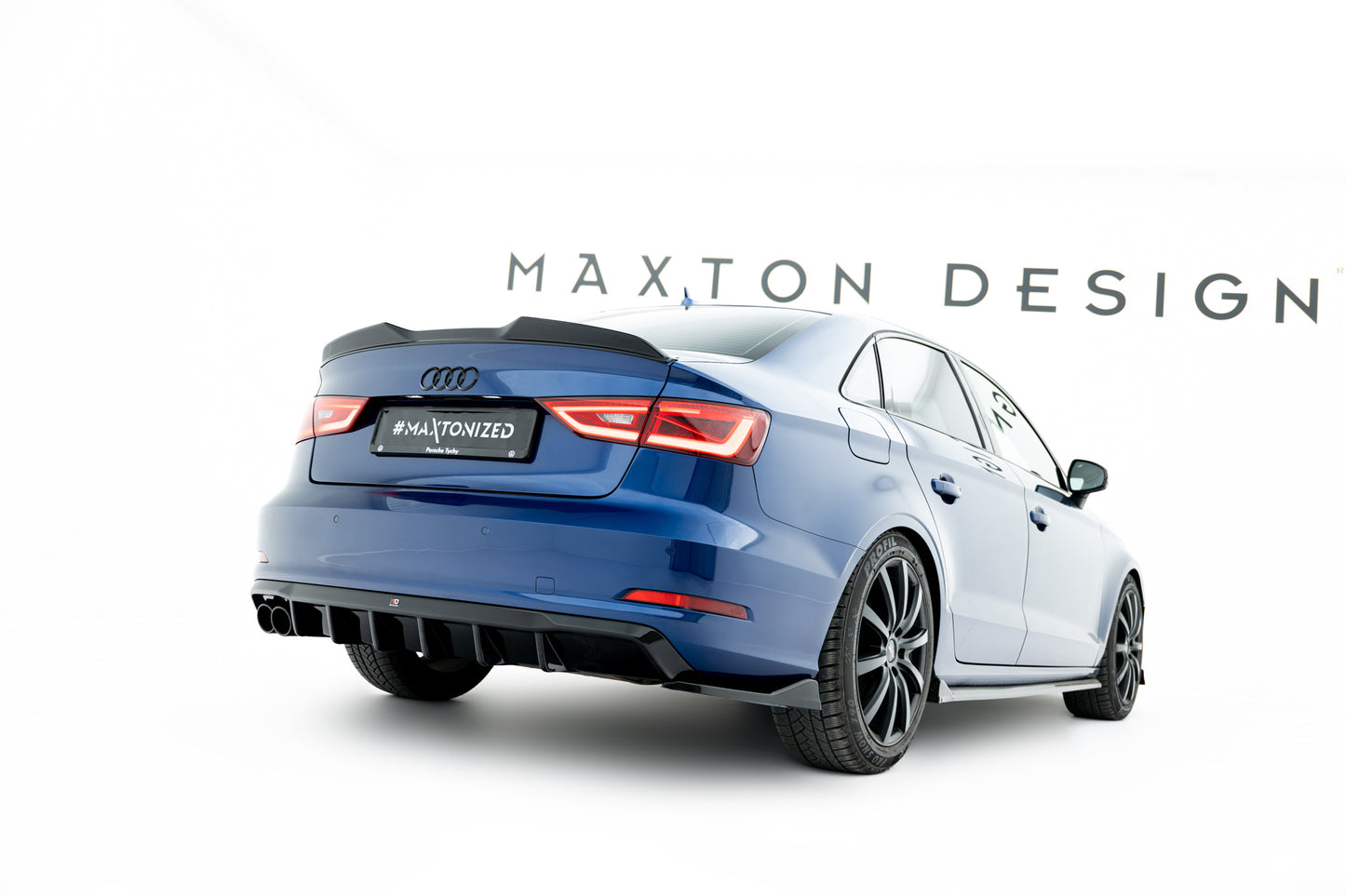 Bagerste diffuser Audi A3 Sedan 8V (Version med dual exhaust tips on one side)