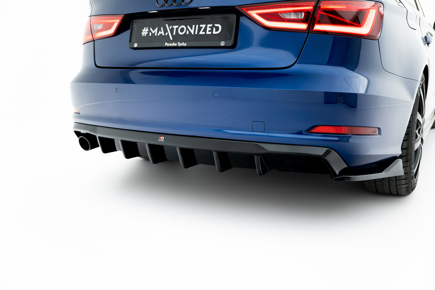 Bagerste diffuser Audi A3 Sedan 8V (Version med single exhaust tips on one side)