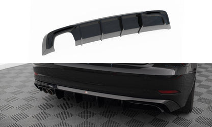 Bagerste diffuser Audi A3 Sportback 8V Facelift (Version med double exhaust tip)