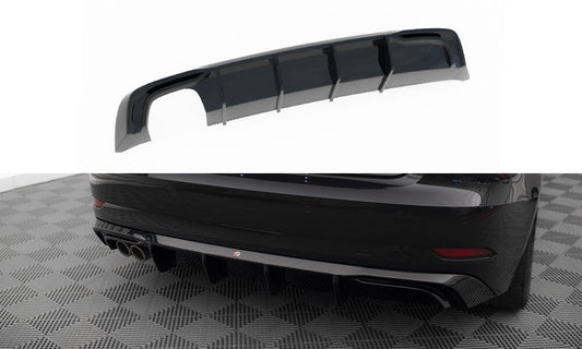 Bagerste diffuser Audi A3 Sportback 8V Facelift (Version med double exhaust tip)