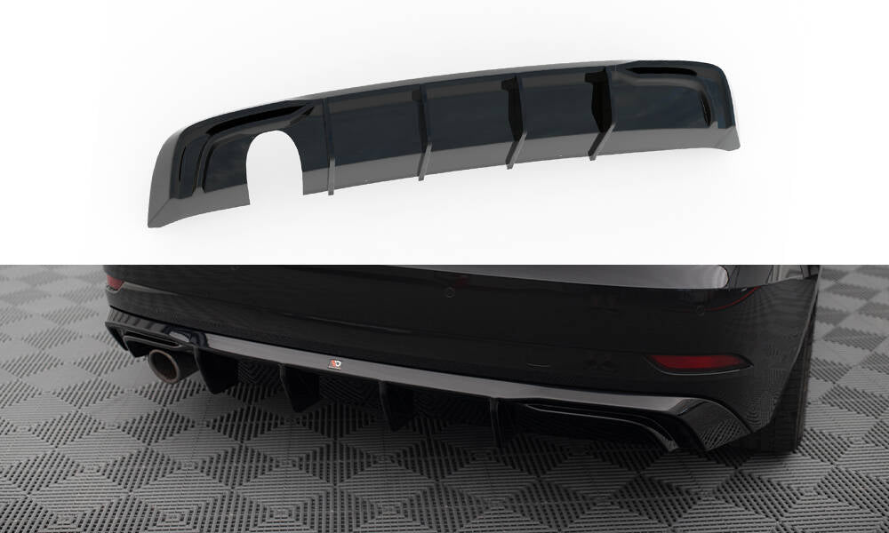 Bagerste diffuser Audi A3 Sportback 8V Facelift (Version med one exhaust tip on single side)
