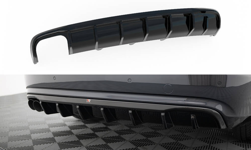 Bagerste diffuser Audi A4 B8 Facelift (Single side dual exhaust version)