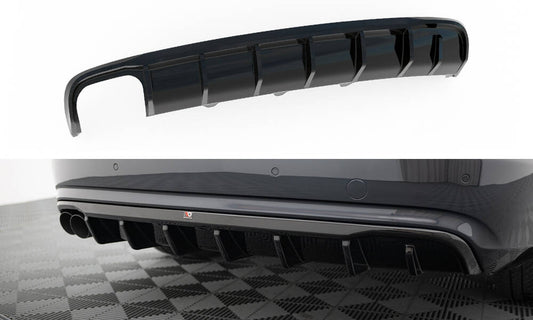 Bagerste diffuser Audi A4 B8 Facelift (Single side dual exhaust version)