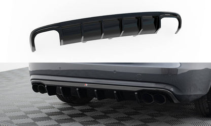 Bagerste diffuser Audi A4 B8 Facelift (Version med dual exhausts on both sides)