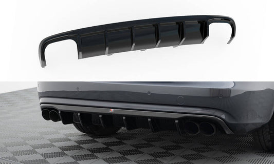 Bagerste diffuser Audi A4 B8 Facelift (Version med dual exhausts on both sides)