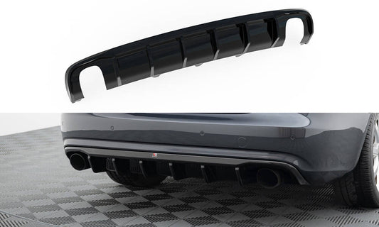 Bagerste diffuser Audi A4 B8 Facelift (Version med single exhausts on both sides)