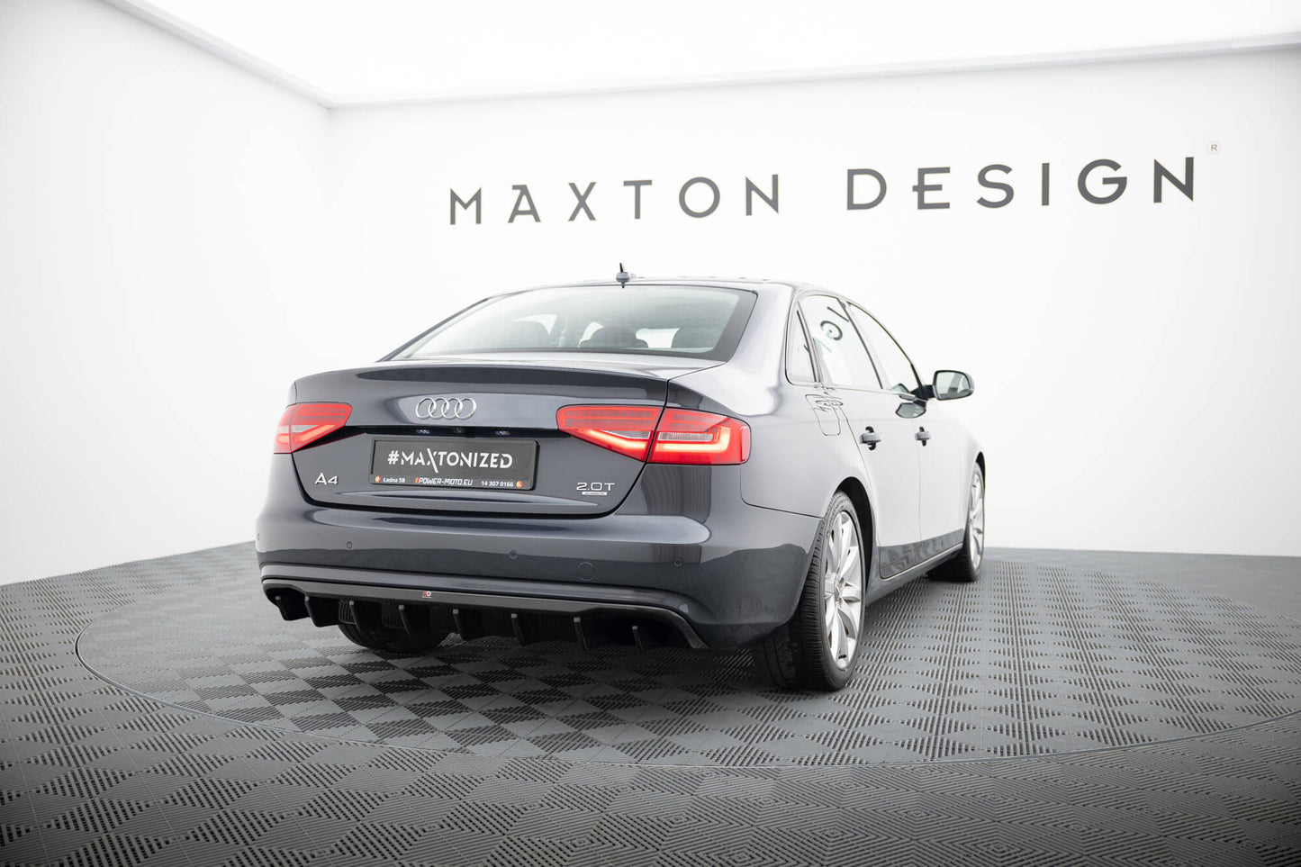 Bagerste diffuser Audi A4 B8 Facelift (Version without exhausts)