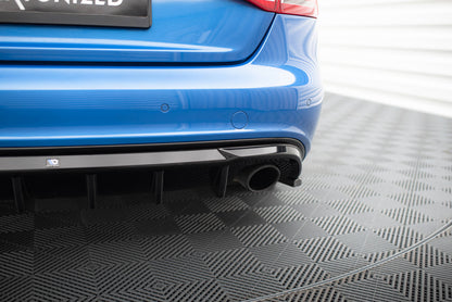 Bagerste diffuser Audi A4 S-Line Sedan / Avant B8 (Version med single exhaust tips on both sides)