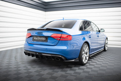Bagerste diffuser Audi A4 S-Line Sedan / Avant B8 (Version med single exhaust tips on both sides)