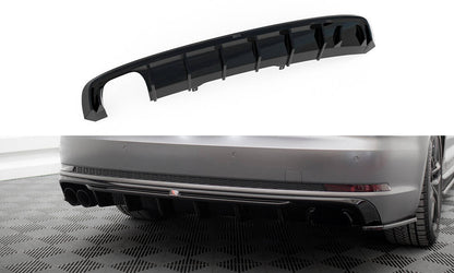 Bagerste diffuser Audi A4 S-line B9 (Version med dual exhaust tips on one side)