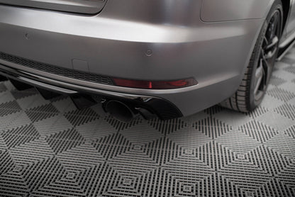 Bagerste diffuser Audi A4 S-line B9 (Version med single exhaust tips on both sides)