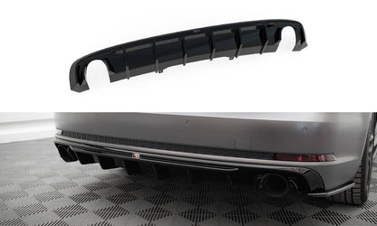 Bagerste diffuser Audi A4 S-line B9 (Version med single exhaust tips on both sides)