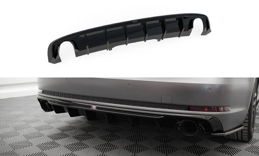 Bagerste diffuser Audi A4 S-line B9 (Version med single exhaust tips on both sides)