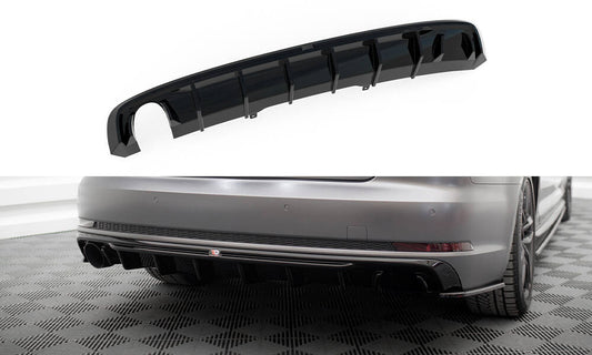 Bagerste diffuser Audi A4 S-line B9 (Version med single exhaust tips on one side)