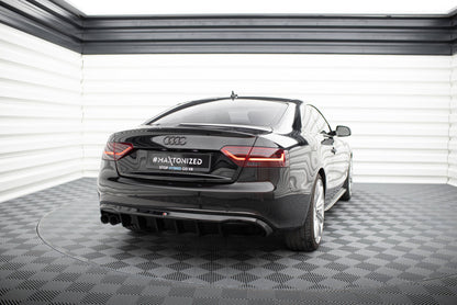 Bagerste diffuser Audi A5 Coupe / Cabrio S-Line 8T (Single side dual exhaust version)