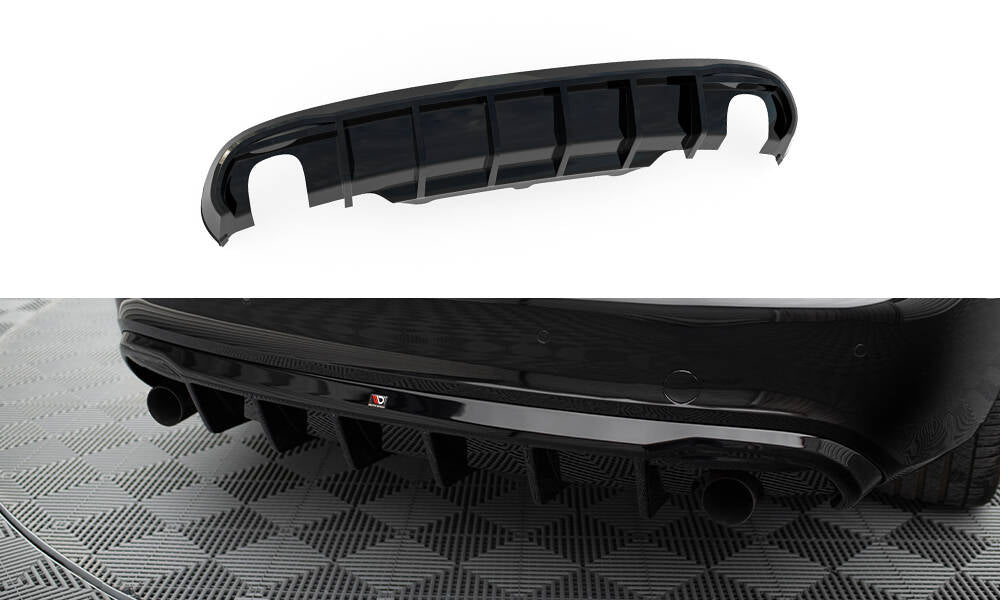 Bagerste diffuser Audi A5 Coupe / Cabrio S-Line 8T (Version med single exhausts on both sides)