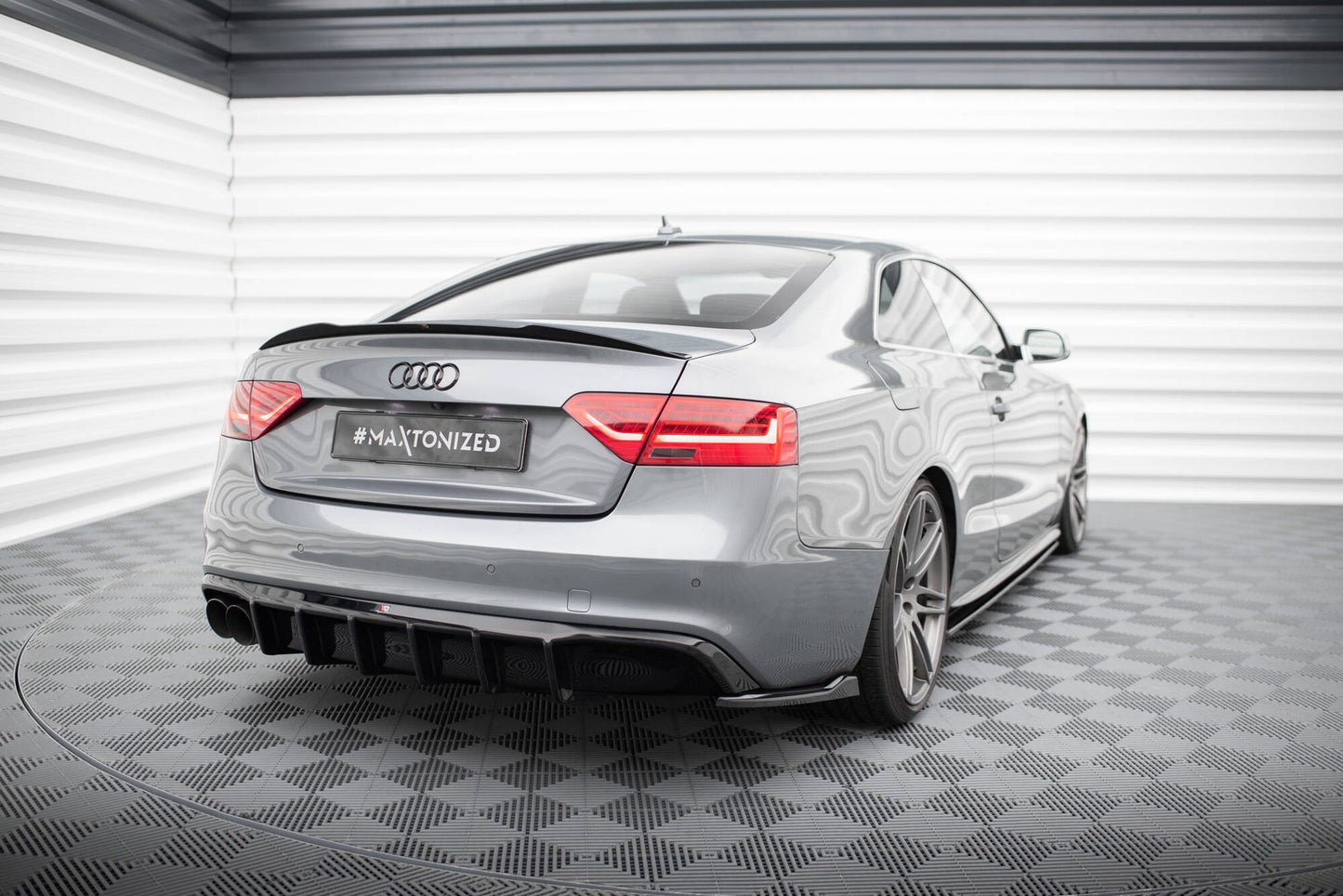 Bagerste diffuser Audi A5 S-Line Coupe / Sportback 8T Facelift (Single side dual exhaust version)