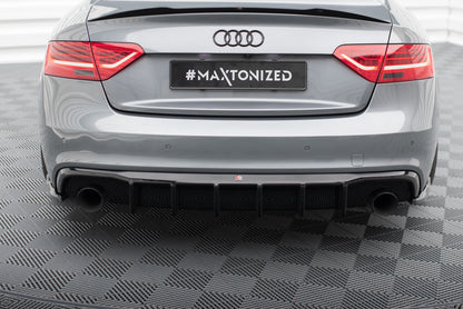 Bagerste diffuser Audi A5 S-Line Coupe / Sportback 8T Facelift (Version med single exhausts on both sides)