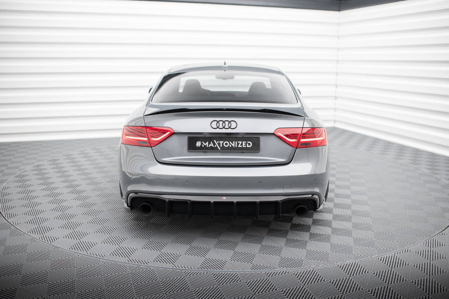 Bagerste diffuser Audi A5 S-Line Coupe / Sportback 8T Facelift (Version med single exhausts on both sides)