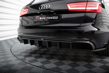Bagerste diffuser Audi A6 Sedan / Avant C7 (Single side dual exhaust version)