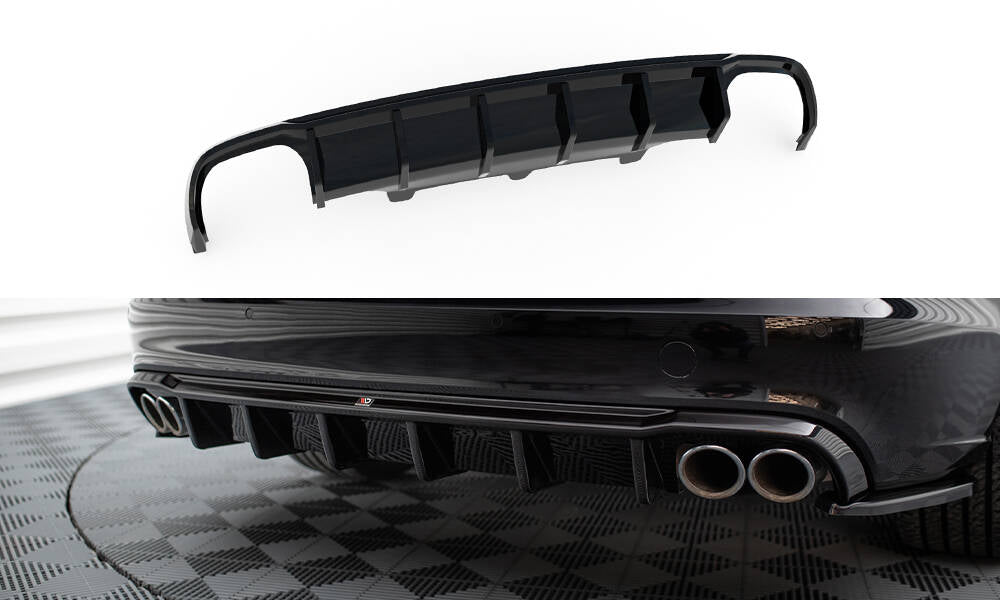 Bagerste diffuser Audi A6 Sedan / Avant C7 (Version med dual exhausts on both sides)