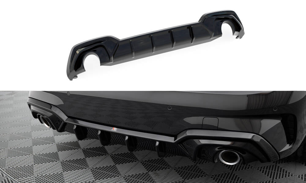 Bagerste diffuser BMW 3 M-Pack G20 / G21 (Fits car med towbar)