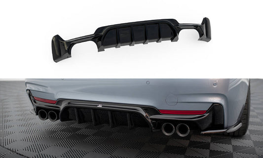 Bagerste diffuser BMW 4 Coupe / Gran Coupe / Cabrio M-Pack F32 / F36 / F33 (Version med dual exhausts on both sides)