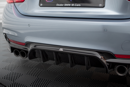 Bagerste diffuser BMW 4 Coupe / Gran Coupe / Cabrio M-Pack F32 / F36 / F33 (Version med dual exhausts on both sides)
