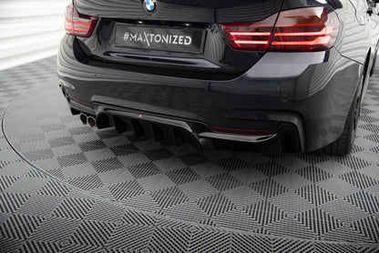 Bagerste diffuser BMW 4 Coupe / Gran Coupe / Cabrio M-Pack F32 / F36 / F33 (Version med exhaust on one side)